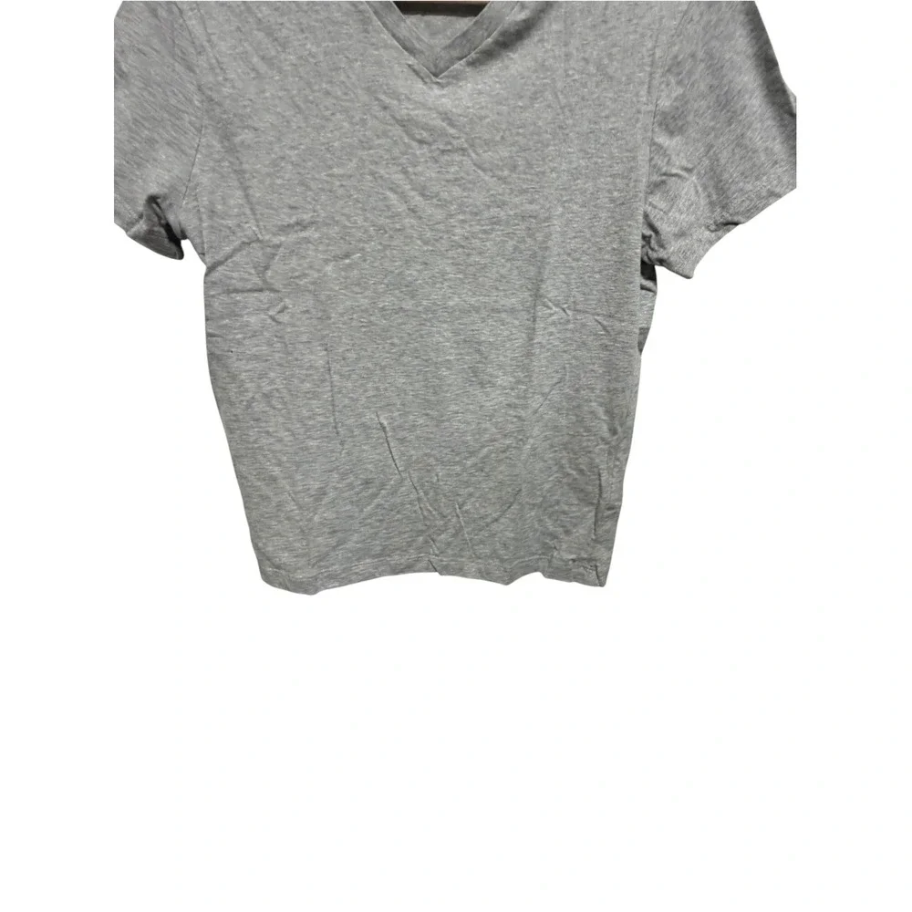 J.Crew Women's Small Gray Washed V-Neck 100% Cotton Short Sleeve T-Shirt NWOT